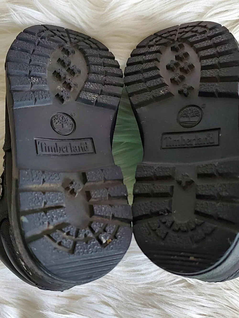 Timberland Black Premium Leather Toddler Waterproof Cushioned Field Boot SZ 9